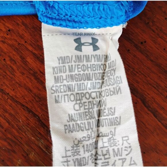 Under Armour Blue and Green Zip-Up Shirt Size: Med - SKU:0932 - Picture 3 of 7